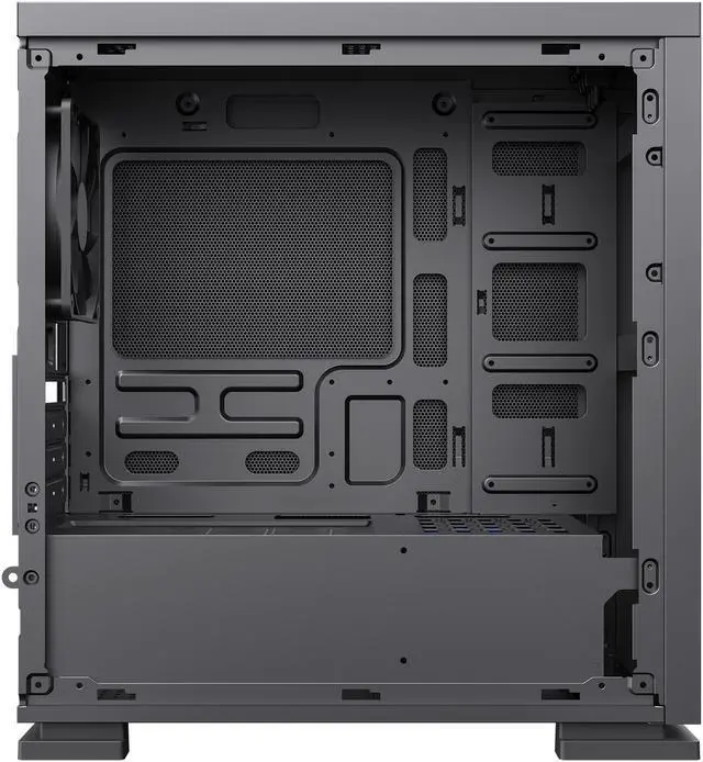 Alt view image 8 of 13 - Gamemax M60 Black Steel Micro ATX Tower USB3.0 Computer Case w/ Dual Mesh Side Panels