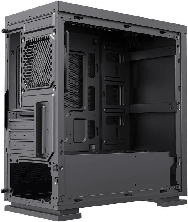 Alt view image 9 of 13 - Gamemax M60 Black Steel Micro ATX Tower USB3.0 Computer Case w/ Dual Mesh Side Panels