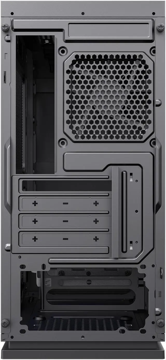 Alt view image 10 of 13 - Gamemax M60 Black Steel Micro ATX Tower USB3.0 Computer Case w/ Dual Mesh Side Panels