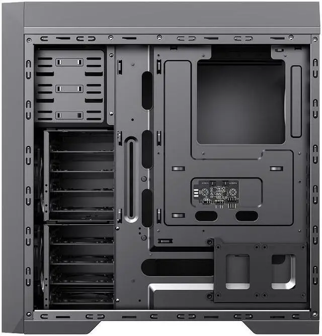 Alt view image 7 of 12 - Gamemax Master M905-RGB USB3.0 E-ATX Full Tower Gaming Computer Case w/ 3 x RGB LED Fans (Pre-Installed)