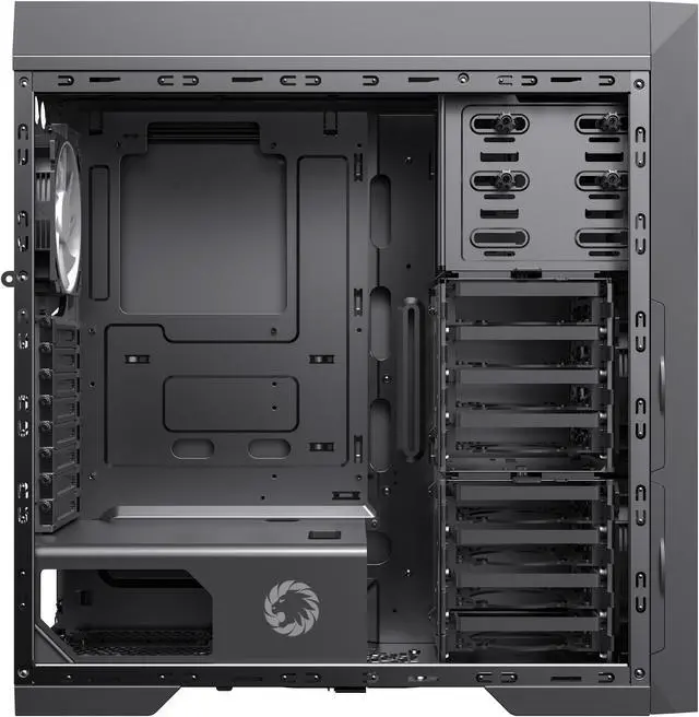 Alt view image 8 of 12 - Gamemax Master M905-RGB USB3.0 E-ATX Full Tower Gaming Computer Case w/ 3 x RGB LED Fans (Pre-Installed)