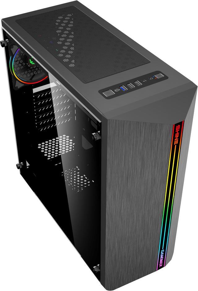 GABINETE GAMEMAX BLACK SHINE G517 RGB - R2 Computadores
