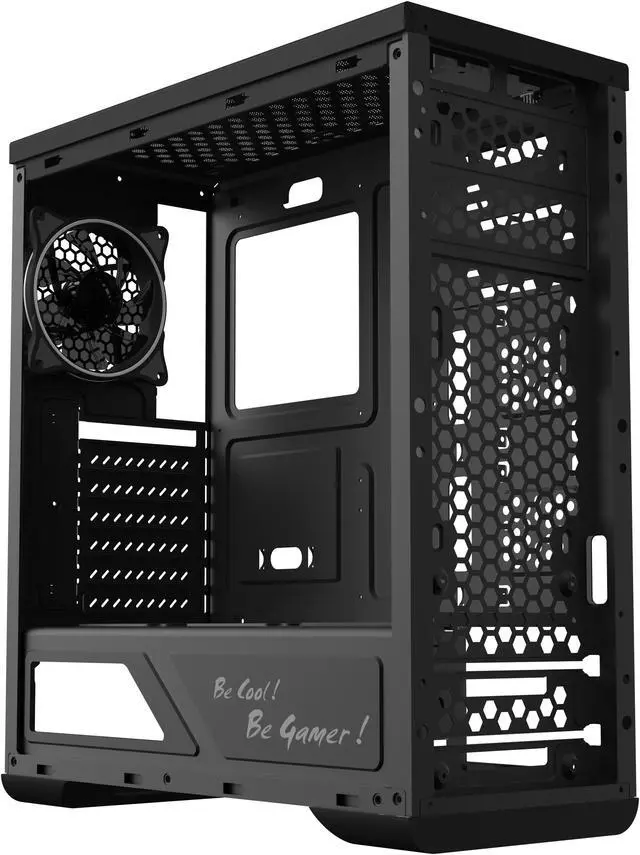 Open Box: Gamemax Shine Black USB3.0 Tempered Glass ATX Mid Tower ...