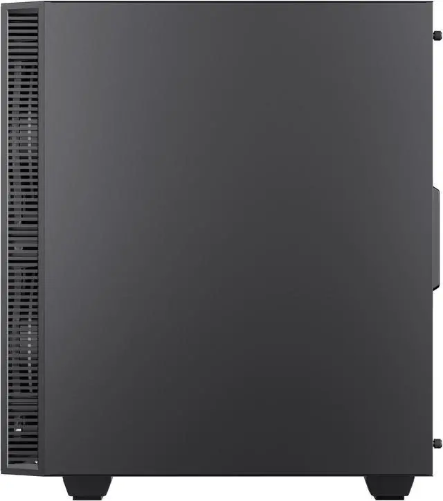 Alt view image 10 of 13 - Gamemax Black Hole Black USB3.0 Tempered Glass ATX Mid Tower Gaming Computer Case w/2 x 200mm ARGB Ring Fan x Front and 1 x 120mm ARGB Ring Fan x Rear (Pre-Installed)