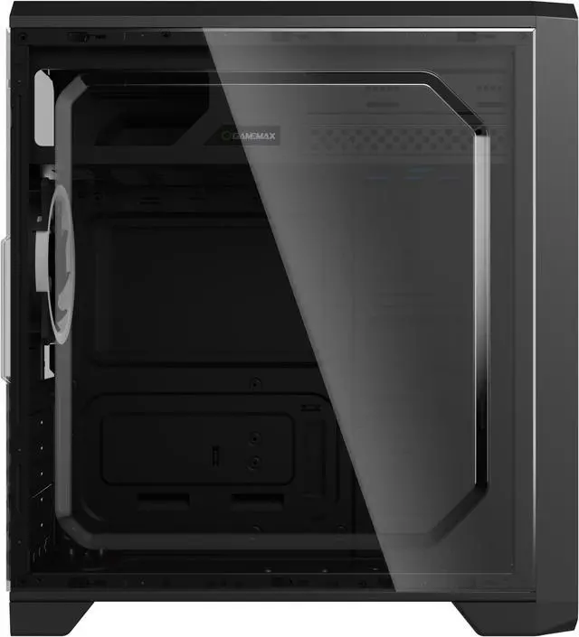 Alt view image 7 of 13 - Gamemax G563 Black Steel ATX Tower USB3.0 Computer Case w/ 3 x Autoflow Rainbow LED  120mmFans (Pre-Installed)