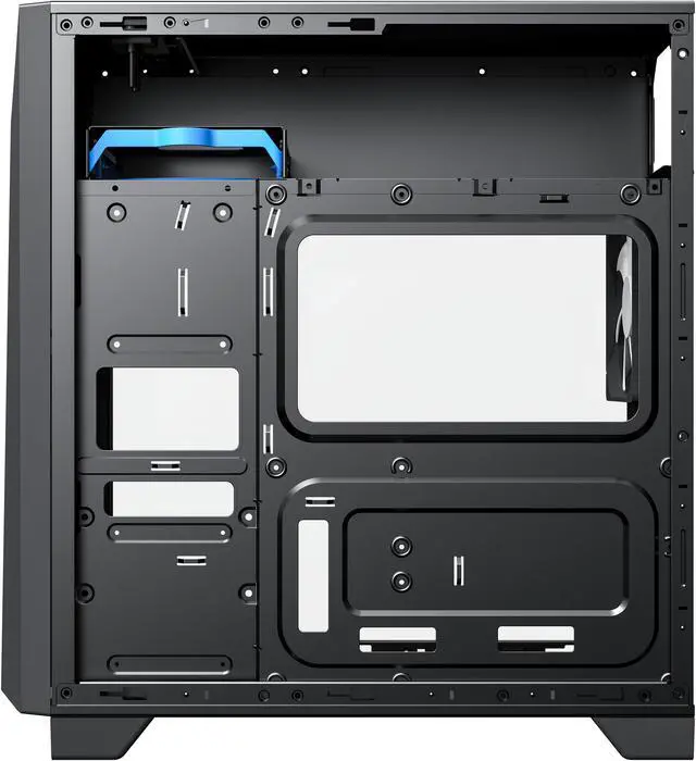 Alt view image 11 of 10 - GAMEMAX Gamemax Nova N6 Black Steel / Tempered Glass ATX Mid Tower Gaming Computer Case