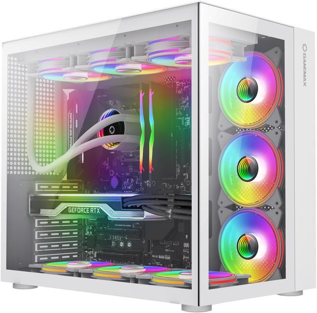 Combo Gamer Gamemax Infinit rgb Branco M908 com Fonte 500W GM500 atx  24P/Sata 80 Plus Bronze em Promoção na Americanas