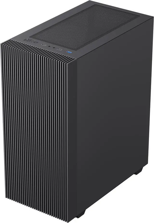 Alt view image 5 of 14 - Gamemax Edge Black USB3.0 Tempered Glass Micro ATX Gaming Computer Case w/Tempered Glass Panel and 1 x ARGB LED Fan x Rear (Pre-Installed