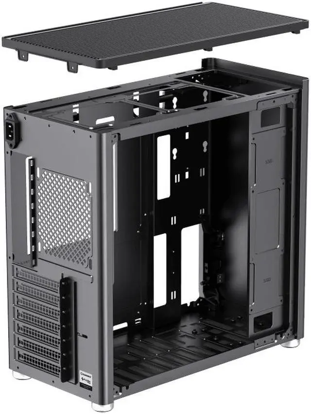 Alt view image 9 of 14 - GAMEMAX MESHBOX Black ATX Deskop Chassis-Micro ATX / ATX / Mini ITX/ DTX- Fully Mesh Side Panel