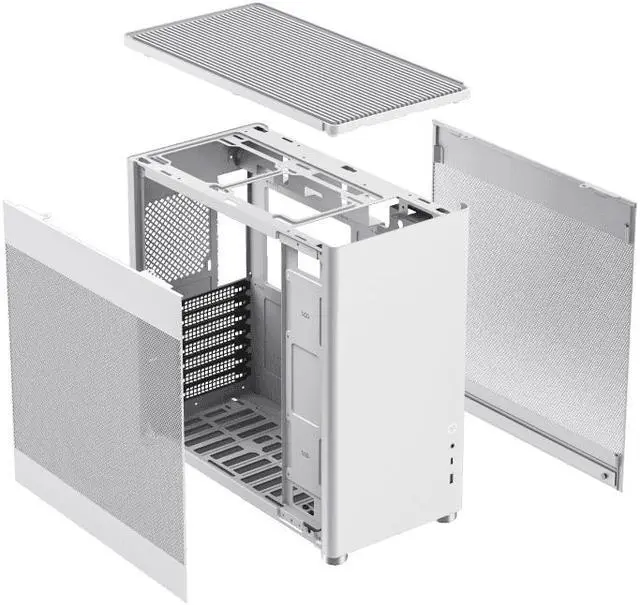 Alt view image 9 of 13 - GAMEMAX MESHBOX White ATX Deskop Chassis-Micro ATX / ATX / Mini ITX/ DTX- Fully Mesh Side Panel
