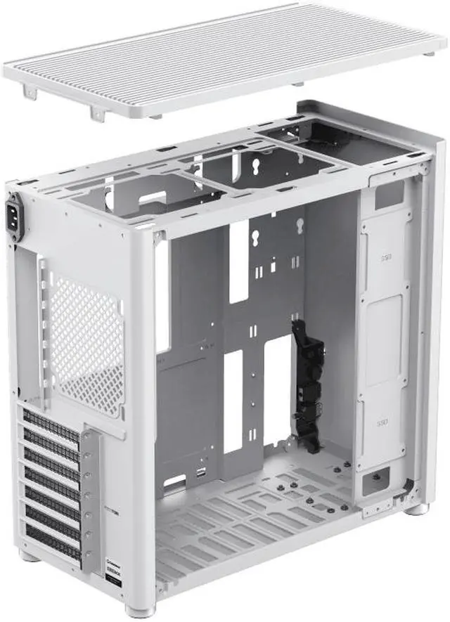Alt view image 8 of 13 - GAMEMAX MESHBOX White ATX Deskop Chassis-Micro ATX / ATX / Mini ITX/ DTX- Fully Mesh Side Panel