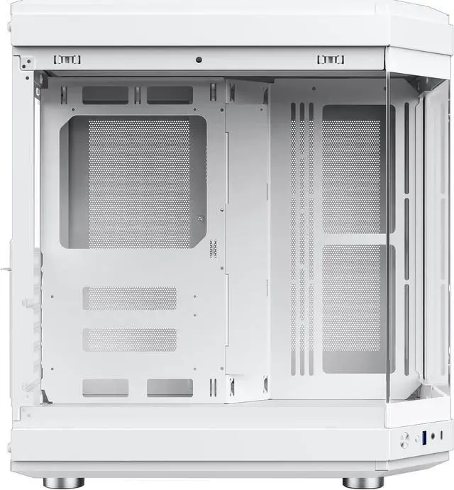 Alt view image 8 of 14 - GAMEMAX HYPE White USB3.0/Type C Panoramic Tempered Glass ATX Mid-Tower PC case w/3 xARGB Fans(Pre-Installed)