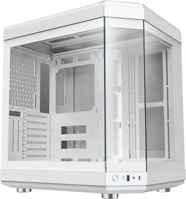 Alt view image 10 of 14 - GAMEMAX HYPE White USB3.0/Type C Panoramic Tempered Glass ATX Mid-Tower PC case w/3 xARGB Fans(Pre-Installed)