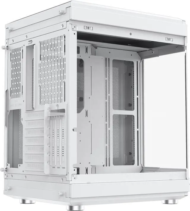 Alt view image 11 of 14 - GAMEMAX HYPE White USB3.0/Type C Panoramic Tempered Glass ATX Mid-Tower PC case w/3 xARGB Fans(Pre-Installed)