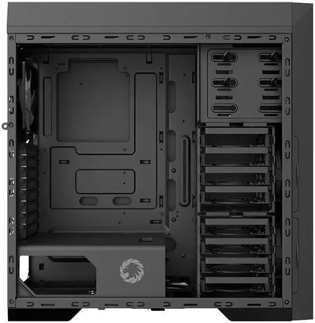 Alt view image 4 of 11 - GAMEMAX Master TG Black Tempered Glass Full Tower Computer Case w/3x120mm Autoflow Rainbow Fans (Pre-Installed)