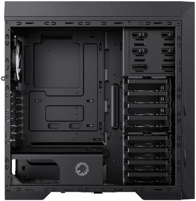 Alt view image 7 of 11 - GAMEMAX Master TG Black Tempered Glass Full Tower Computer Case w/3x120mm Autoflow Rainbow Fans (Pre-Installed)