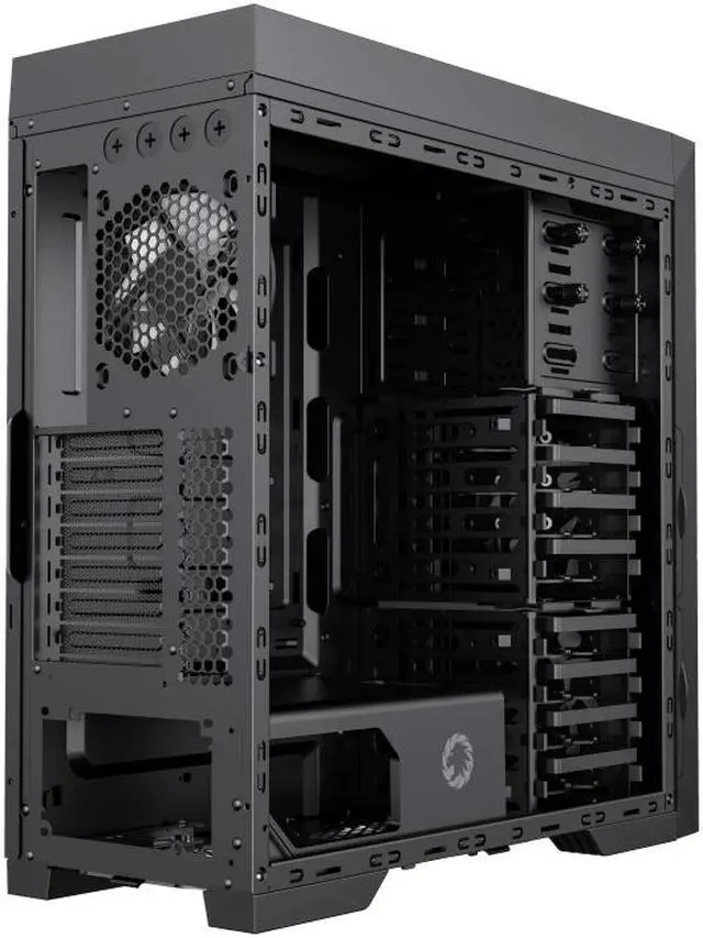Alt view image 8 of 11 - GAMEMAX Master TG Black Tempered Glass Full Tower Computer Case w/3x120mm Autoflow Rainbow Fans (Pre-Installed)
