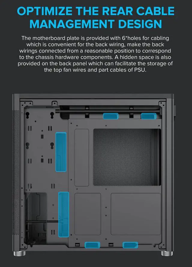 Alt view image 8 of 12 - GAMEMAX MeshBox PRO ATX Chassis-Black