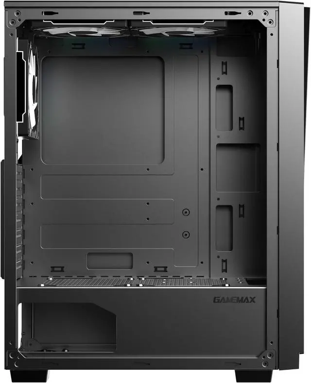 GAMEMAX Prism Premium Black Mid Tower USB3.0 Tempered Glass ATX Gaming ...