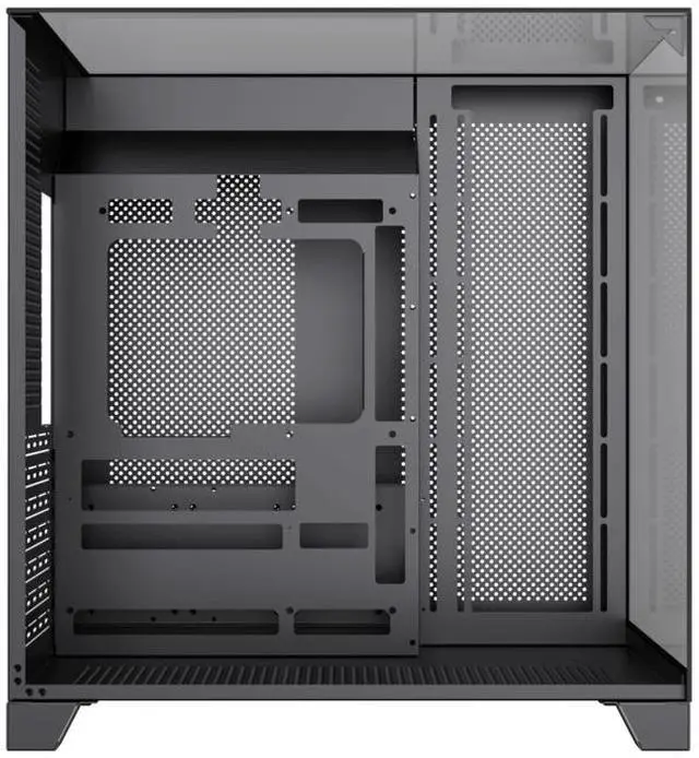 Alt view image 10 of 12 - GAMEMAX Infinity Plus Black USB3.0 / Type C ATX Mid-Tower Gaming Computer Case w/3 x Tempered Glass Side Panel (Fans Not Included). Support 4000 Series GPU and 360mm AIO