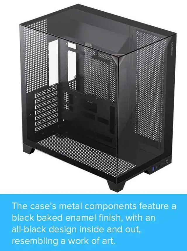 Alt view image 6 of 12 - GAMEMAX Infinity Plus Black USB3.0 / Type C ATX Mid-Tower Gaming Computer Case w/3 x Tempered Glass Side Panel (Fans Not Included). Support 4000 Series GPU and 360mm AIO