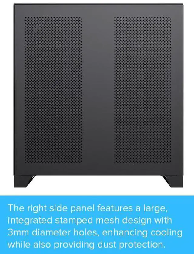 Alt view image 7 of 12 - GAMEMAX Infinity Plus Black USB3.0 / Type C ATX Mid-Tower Gaming Computer Case w/3 x Tempered Glass Side Panel (Fans Not Included). Support 4000 Series GPU and 360mm AIO