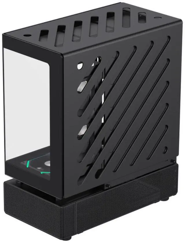Alt view image 14 of 15 - GAMEMAX Infinity N80 BK Black Curved Tempered Glass USB3.0/Type C ATX Mid Tower Case w/6 PWM ARGB Fans (Pre-Installed)