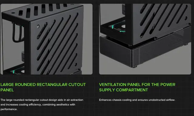 Alt view image 9 of 15 - GAMEMAX Infinity N80 BK Black Curved Tempered Glass USB3.0/Type C ATX Mid Tower Case w/6 PWM ARGB Fans (Pre-Installed)