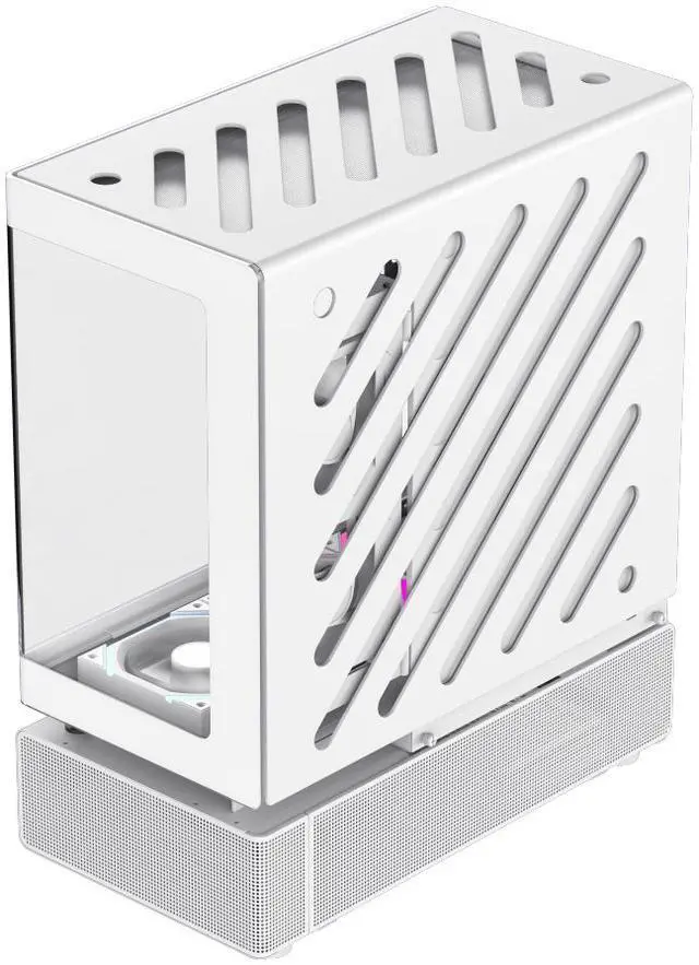 Alt view image 14 of 16 - GAMEMAX Infinity N80 WH White Curved Tempered Glass USB3.0/Type C ATX Mid Tower Case w/6 PWM ARGB Fans (Pre-Installed)