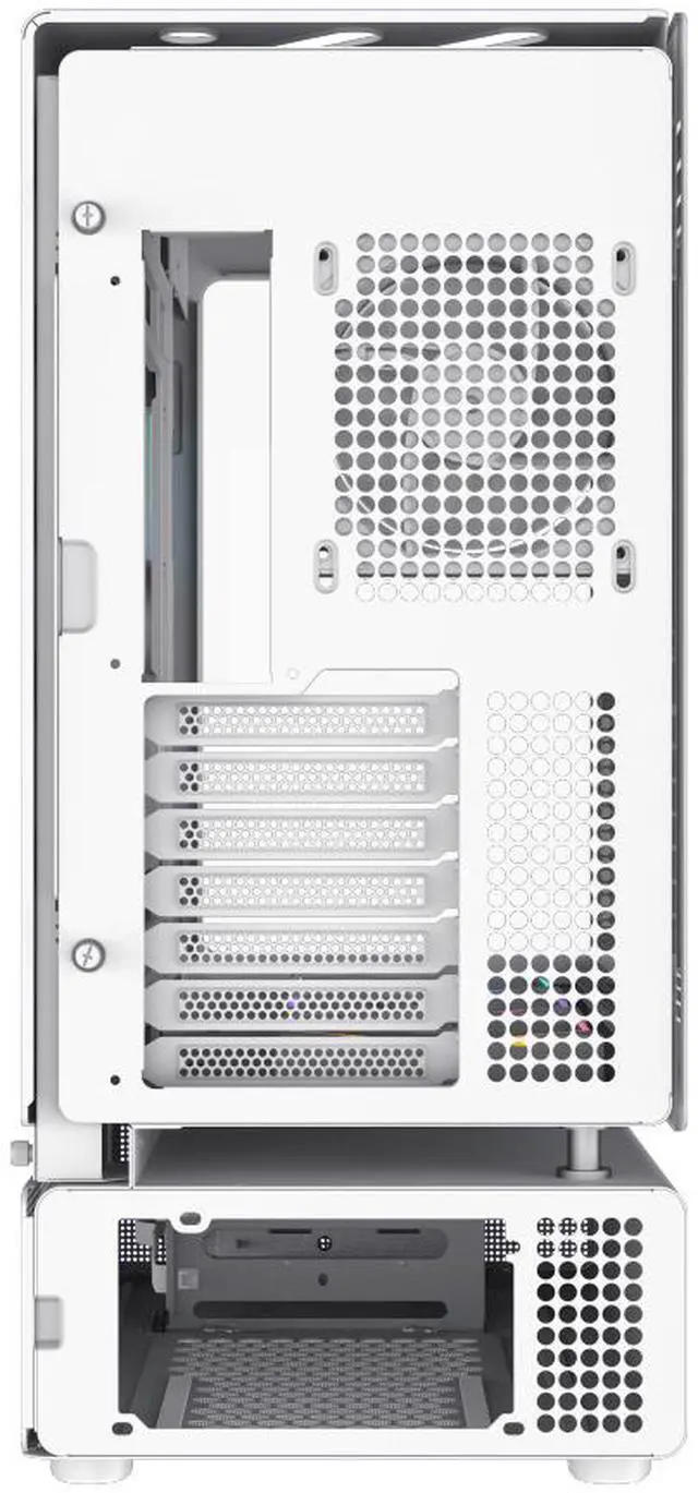 Alt view image 17 of 16 - GAMEMAX Infinity N80 WH White Curved Tempered Glass USB3.0/Type C ATX Mid Tower Case w/6 PWM ARGB Fans (Pre-Installed)