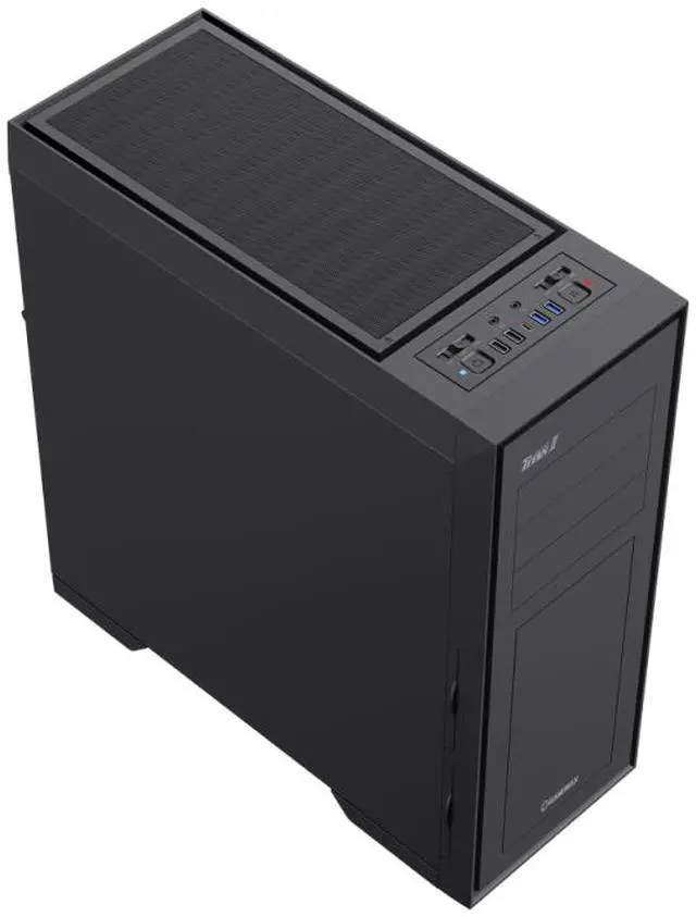 Alt view image 4 of 11 - GAMEMAX Titan Silent 2 Black USB3.0/Type C ATX Gaming Full Tower Computer Case w/3 x Silent Fans (Pre-Installed). Support 4090 GPU and 360mm AIO
