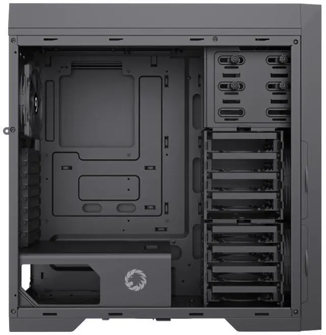 Alt view image 6 of 11 - GAMEMAX Titan Silent 2 Black USB3.0/Type C ATX Gaming Full Tower Computer Case w/3 x Silent Fans (Pre-Installed). Support 4090 GPU and 360mm AIO