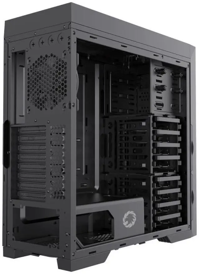Alt view image 7 of 11 - GAMEMAX Titan Silent 2 Black USB3.0/Type C ATX Gaming Full Tower Computer Case w/3 x Silent Fans (Pre-Installed). Support 4090 GPU and 360mm AIO