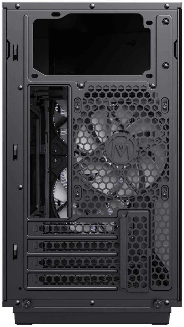 Alt view image 10 of 13 - GAMEMAX F35 BW Black USB3.0 /Type C Micro-ATX Gaming PC Tempered Glass Computer Case, Pre-installed 3x ARGB Fan