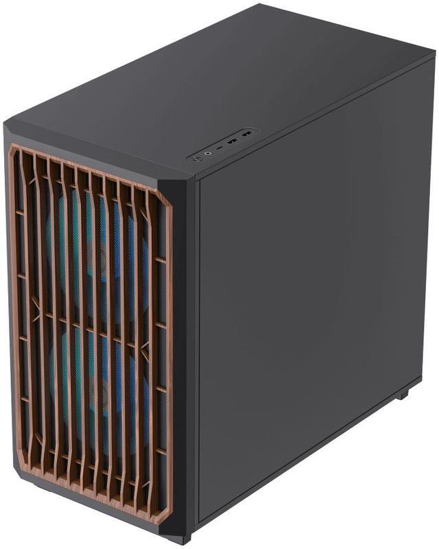 Alt view image 6 of 13 - GAMEMAX F35 BW Black USB3.0 /Type C Micro-ATX Gaming PC Tempered Glass Computer Case, Pre-installed 3x ARGB Fan