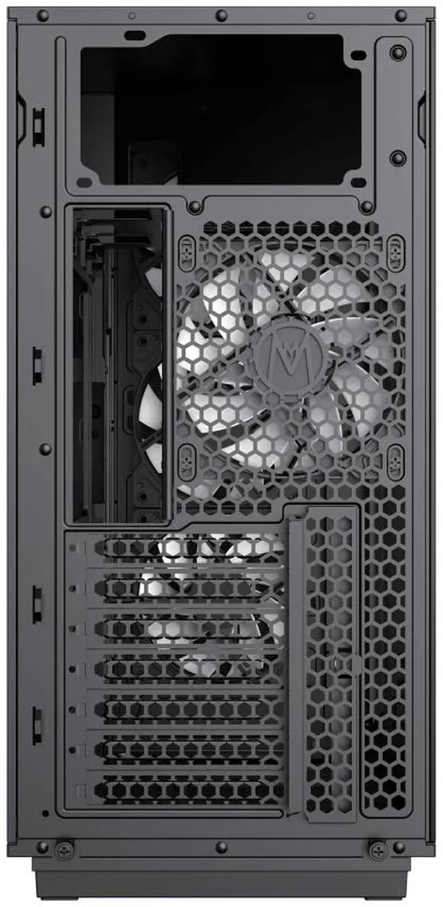 Alt view image 9 of 14 - GAMEMAX F45 BW Black USB3.0 /Type C ATX Mid Tower Gaming Computer Case w/l Tempered Glass Panel and 4 x ARGB 120mm Fans (Pre-Installed), Support 360mm AIO