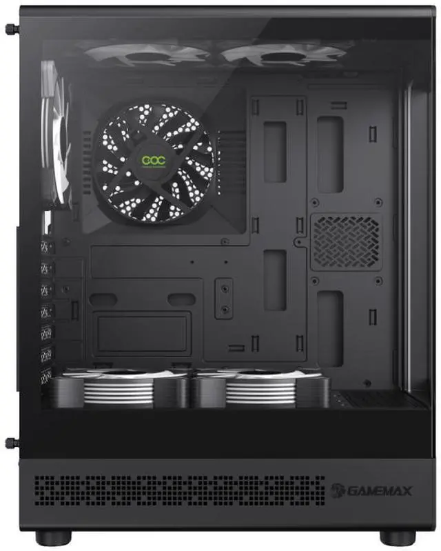 Alt view image 9 of 13 - GAMEMAX Vista COC AB Black ATX Mid Tower Case (Computer Cases - ATX Form)