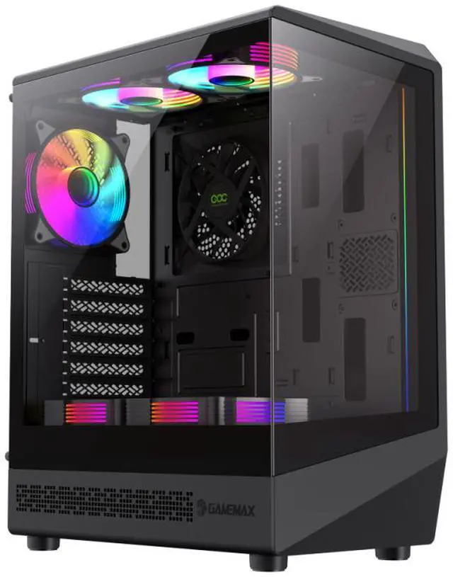Alt view image 2 of 13 - GAMEMAX Vista COC AB Black ATX Mid Tower Case (Computer Cases - ATX Form)