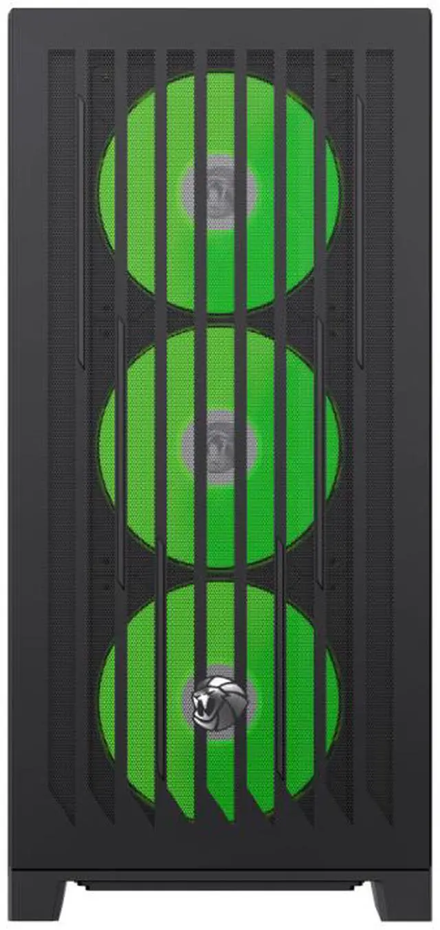 Alt view image 4 of 10 - GAMEMAX Mid Tower Gaming Case LEADER 2 BK Leader 2 BK Black case. Comprehensive Compatibility: Supports E-ATX motherboards, 425mm GPUs, 420mm radiators, 245mm PSUs, and 185mm air coolers.