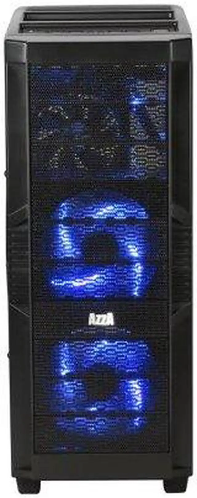 Alt view image 2 of 8 - AZZA Solano 1000 Black Japanese SECC Steel/Metal mesh in front MicroATX/ATX/Full ATX Computer Case