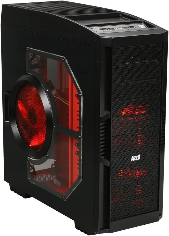 AZZA Solano 1000R Black / Red Computer Case - Newegg.com