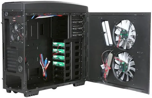 Alt view image 5 of 9 - AZZA Hurrican 2000 CSAZ-2000 Black SECC Japanese Steel ATX Full Tower Computer Case