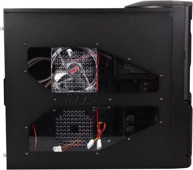 Alt view image 4 of 10 - AZZA Spartan CSAZ-102E Black SECC Steel ATX Mid Tower Computer Case