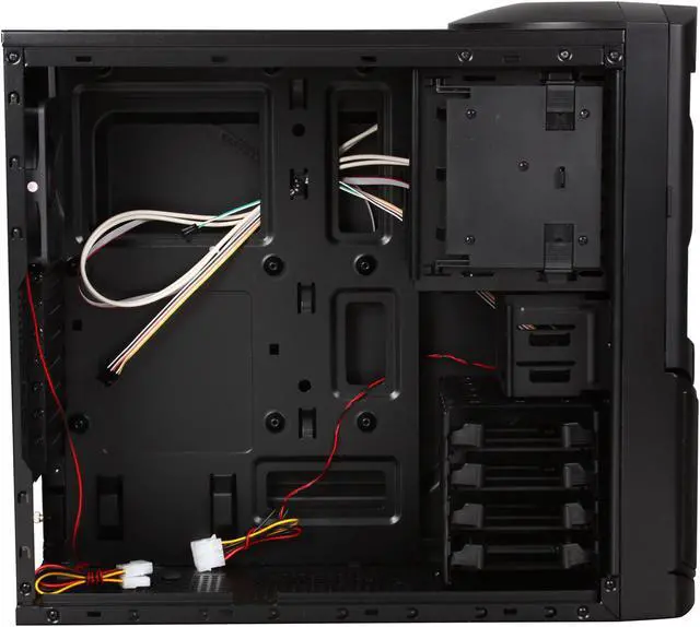 Alt view image 6 of 10 - AZZA Spartan CSAZ-102E Black SECC Steel ATX Mid Tower Computer Case