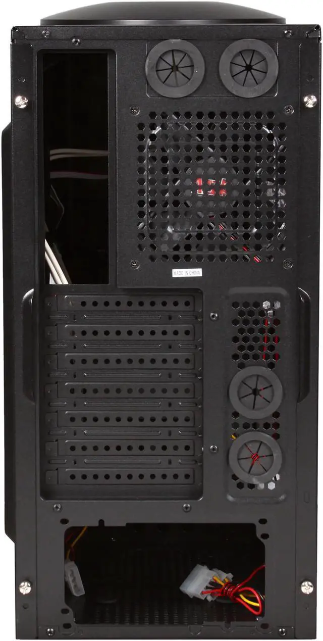 Alt view image 9 of 10 - AZZA Spartan CSAZ-102E Black SECC Steel ATX Mid Tower Computer Case
