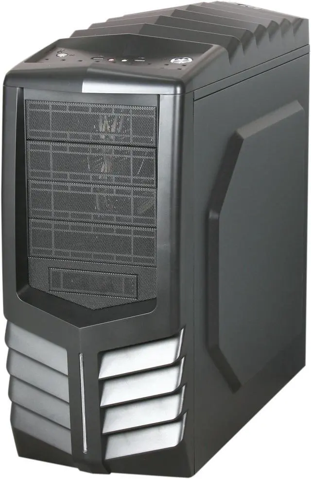 Alt view image 3 of 10 - AZZA Toledo 301 (CSAZ-301) Black SECC Steel ATX Mid Tower Computer Case