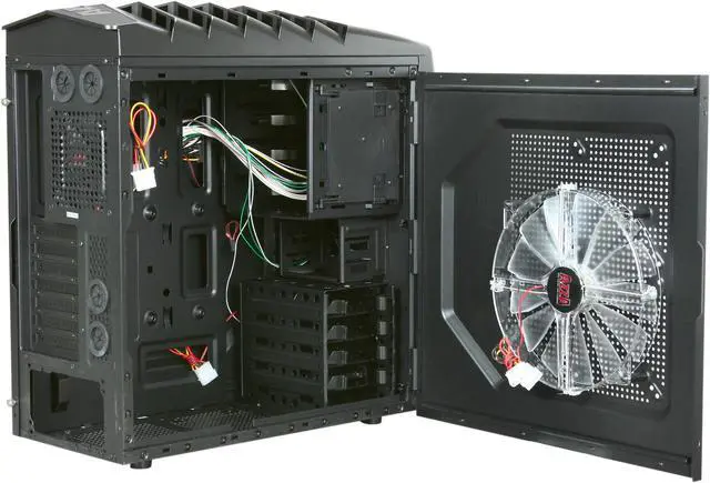 Alt view image 5 of 10 - AZZA Toledo 301 (CSAZ-301) Black SECC Steel ATX Mid Tower Computer Case