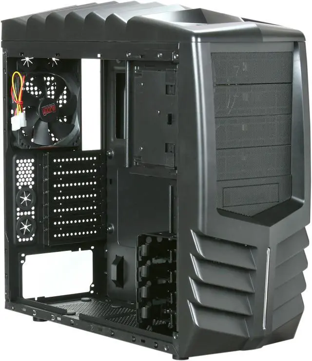 Alt view image 7 of 10 - AZZA Toledo 301 (CSAZ-301) Black SECC Steel ATX Mid Tower Computer Case