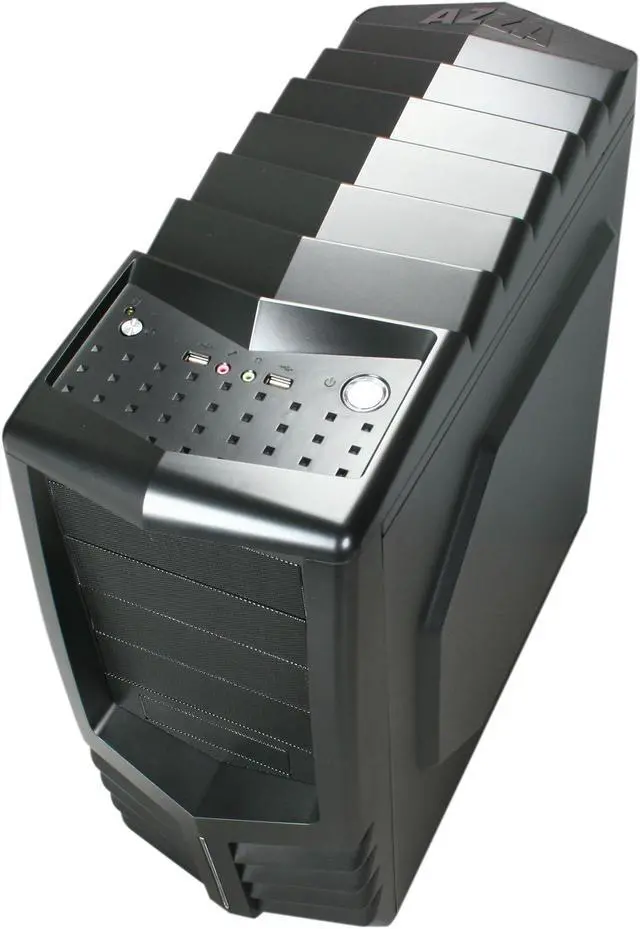 Alt view image 9 of 10 - AZZA Toledo 301 (CSAZ-301) Black SECC Steel ATX Mid Tower Computer Case