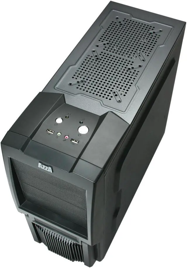 Alt view image 8 of 10 - AZZA Triton 401 Black SECC Steel ATX Mid Tower Computer Case